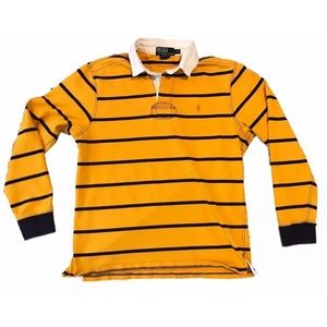 LG Vintage Ralph Lauren Striped Rugby Polo Shirt